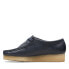 Фото #10 товара Clarks Wallabee 26168642 Womens Blue Leather Oxfords & Lace Ups Casual Shoes