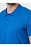 Фото #4 товара Erkek Lacivert Süs Etiket Detayli Slim Fit Polo Yaka T-shirt