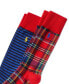 ფოტო #3 პროდუქტის Men's 2-Pk. Stripes & Plaid Slack Socks