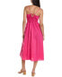 Фото #2 товара Harper Gathered Midi Dress Women's Pink L