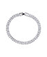 ფოტო #1 პროდუქტის Heart Cubic Zirconia Tennis Bracelet with Marquise Cut Cubic Zirconia Stones