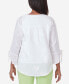 Фото #2 товара Women's Miami Beach Embroidered Floral Blouse Top