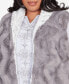 Фото #5 товара Plus Size Point of View Reversible Collared Faux Fur Vest