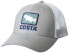 Фото #1 товара Costa Del Mar Bass Waves Trucker Cap, Grey, One Size US