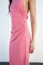 Фото #3 товара Платье с горловиной халтер и открытой спиной ZARA