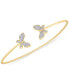 ფოტო #1 პროდუქტის Diamond Butterfly Cuff Bangle Bracelet (1/6 ct. t.w.) in 14k Gold, Created for Macy's