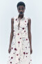 Фото #3 товара Платье-рубашка из поплина с принтом — zw collection ZARA