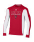 Фото #1 товара Men's Red Texas Tech Red Raiders On-Court Shooter Bench Long Sleeve T-shirt