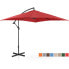 Фото #2 товара Садовый зонт на квадратном выносе 250 x 250 см бордовый Uniprodo