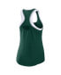 Фото #4 товара Women's Green Michigan State Spartans Open Hole Razorback Tank Top