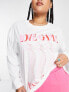 Фото #3 товара ASOS DESIGN Curve exclusive love game heartbreaker t-shirt in white