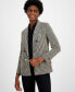 ფოტო #4 პროდუქტის Women's Houndstooth Jacquard Blazer