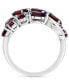 ფოტო #2 პროდუქტის EFFY® Garnet Mixed Cut Cluster Ring (5-1/2 ct. t.w.) in Sterling Silver (Also in Amethyst)