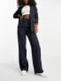 Фото #1 товара Pieces tailored trousers co-ord in navy pinstripe