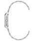 Women's Three Hand Quartz Silver-Tone Alloy Link Bracelet Watch, 24mm