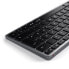 Satechi Slim X1 Bluetooth Tastatur"Schwarz/Grau Deutsch Kabelgebunden