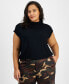 Trendy Plus Size Short-Sleeve Blouson Tee, Created for Macy's