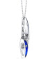 ფოტო #5 პროდუქტის Jeans Diamond Pendant Necklace (1/5 ct. t.w.) in 14k White Gold