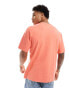 Superdry Vintage washed t-shirt in hot coral