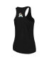 Women's Black Miami Marlins Plus Size Swing for the Fences Racerback Tank Top