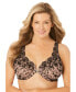 Фото #1 товара Plus Size Embroidered Front-Close Underwire Bra