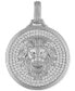 Фото #1 товара Esquire Men's Jewelry cubic Zirconia Lion Pendant in Sterling Silver, Created for Macy's