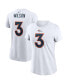 ფოტო #1 პროდუქტის Women's Russell Wilson White Denver Broncos Player Name & Number T-shirt