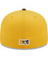 Фото #5 товара Men's Yellow, Black Perros Calientes de Akron Copa De La Diversion 59FIFTY Fitted Hat