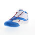 Фото #9 товара Reebok Answer IV Mens Blue Leather Zipper Athletic Basketball Shoes