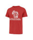 Men's Red Distressed Wisconsin Badgers Article Franklin T-shirt