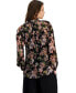 ფოტო #2 პროდუქტის Women's Femine Floral-Print Blouse