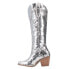 Фото #6 товара Dingo Dance Hall Queen Sequin Snip Toe Cowboy Womens Silver Casual Boots DI182-