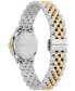 ფოტო #3 პროდუქტის Salvatore Women's Swiss Diamond Accent Two-Tone Stainless Steel Bracelet Watch 25mm
