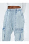 Фото #21 товара Kot Kargo Pantolon Cep Detaylı Beli Bağcıklı - Baggy Jean