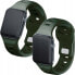 3MK 38/40/41 mm Dark Green - 3mk Silicone Watch Strap for Apple