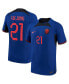 Фото #1 товара Men's Frenkie de Jong Blue Netherlands National Team 2022/23 Away Vapor Match Authentic Player Jersey