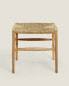 Ash and seagrass bench