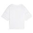 Puma Motion Cat Logo Crew Neck Short Sleeve T-Shirt Womens White Casual Tops 679