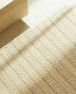 Фото #1 товара Коврик с полосатым узором противоскользящий ZARAHOME - бежевый/горчичный 1,100 г/м2