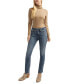 ფოტო #5 პროდუქტის Women's Suki Mid-Rise Curvy Straight-Leg Jeans