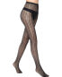 Stems Floral Stripe Fishnet Tight Women's Os