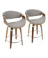 Фото #2 товара Curvini 24" Counter Stool, Set of 2