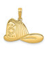 Фото #1 товара Firefighter Hat Pendant in 14k Yellow Gold