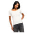 LEE Off The Shoulder Rib short sleeve T-shirt