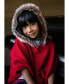 ფოტო #4 პროდუქტის Girls' Sweater Cape with Hood, Infant