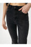 Фото #62 товара İspanyol Paça Kot Pantolon Yırtmaç Detaylı Slim Fit Yüksek Bel - Victoria Slim Jeans