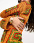 Фото #9 товара ASOS DESIGN crochet mosaic mini beach dress with open back
