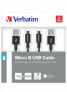 Verbatim 48875 - 1 m - Micro-USB A - USB A - USB 3.2 Gen 1 (3.1 Gen 1) - Black