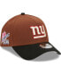 Фото #1 товара Men's Brown, Black New York Giants Harvest A-Frame Super Bowl XXI 9FORTY Adjustable Hat