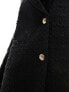 Фото #3 товара NA-KD tweed blazer in black